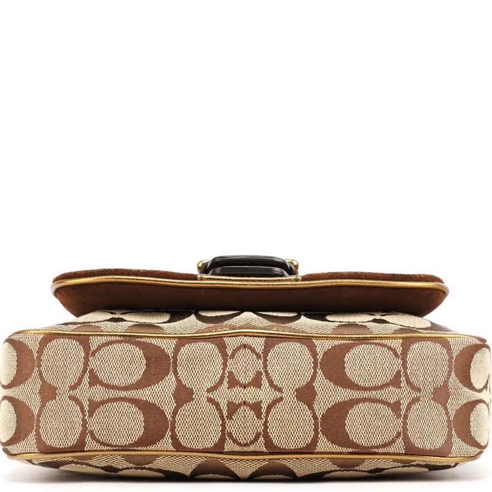Coach Beige Gold Leather Soho Shoulder Bag - Picture 15 of 15